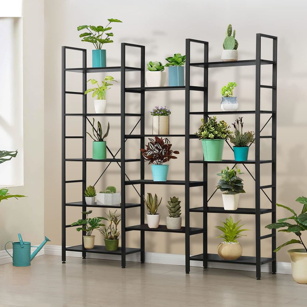 wooden storage shelf metal