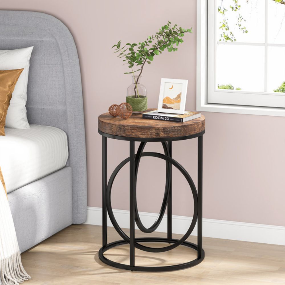 circle end table