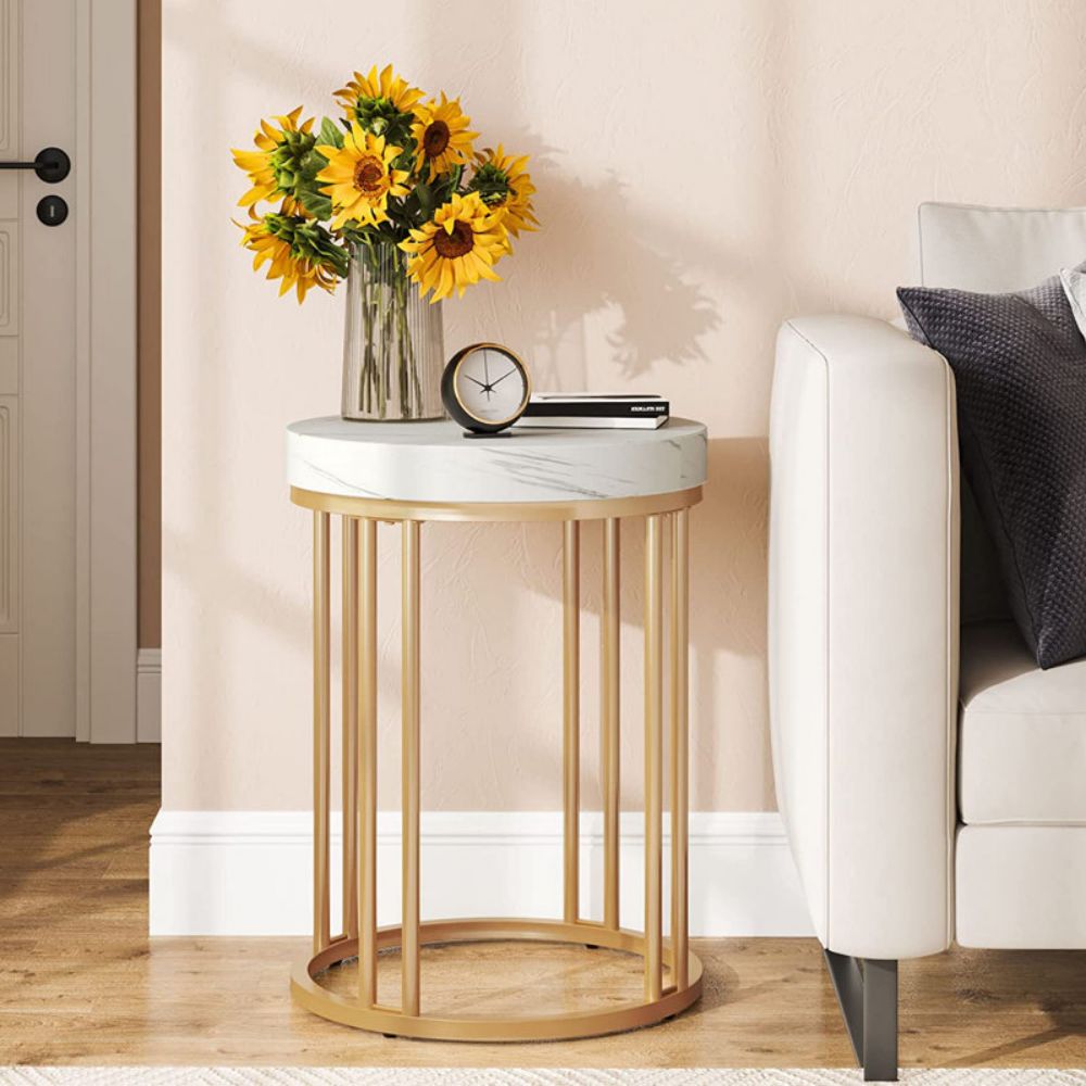 wood side table