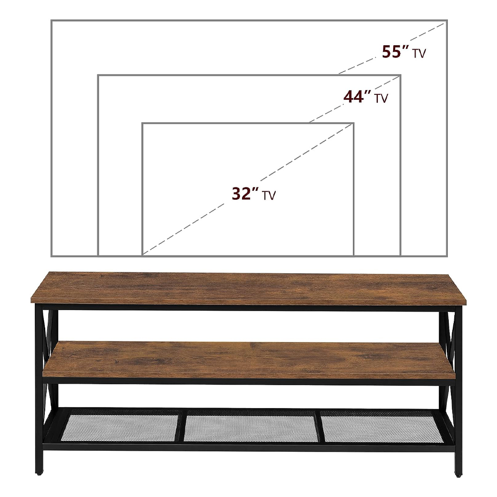 Woonkamer houten lange tv-standaard consoletafel