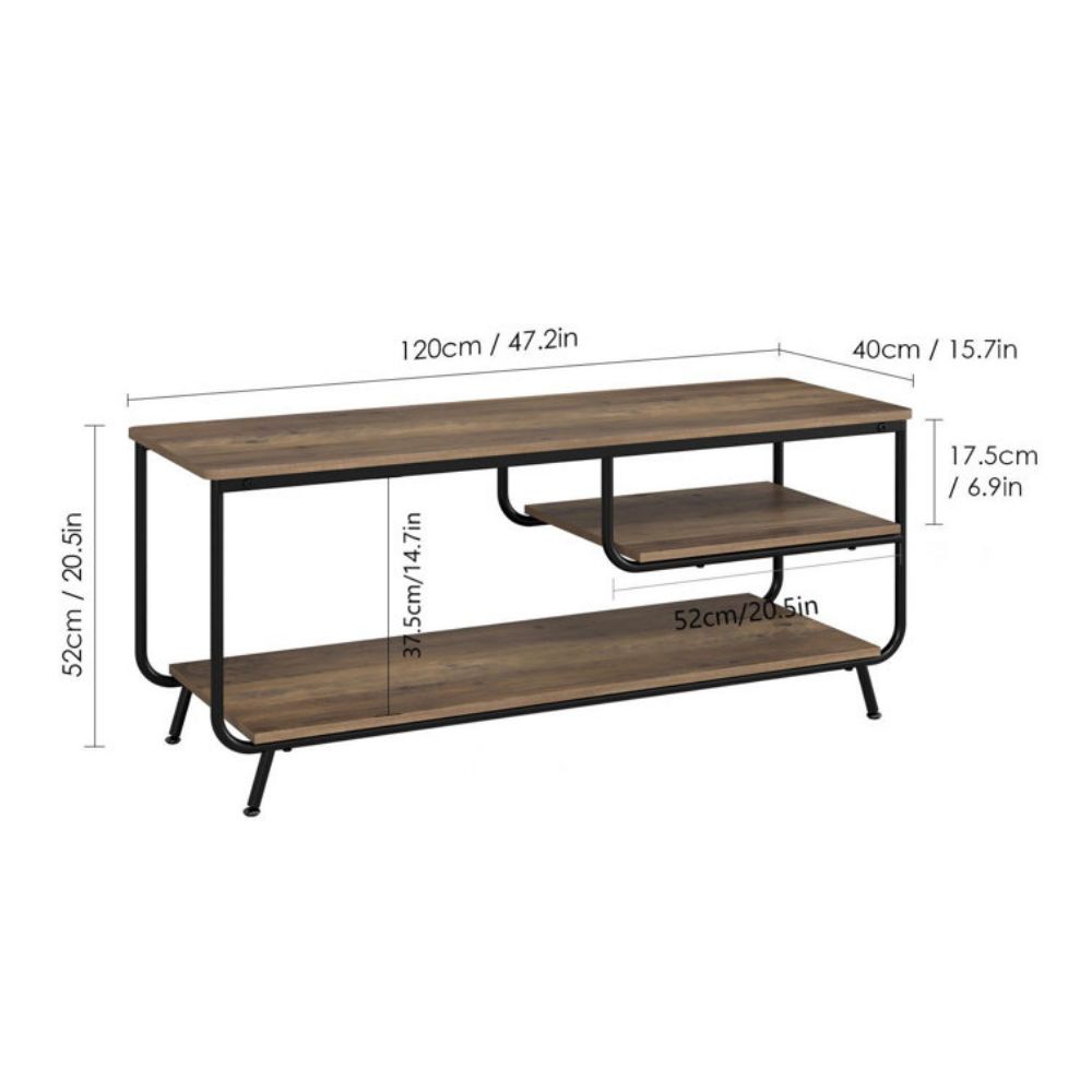 Unidade de mesa de console de canto longo para suporte de TV para sala de estar