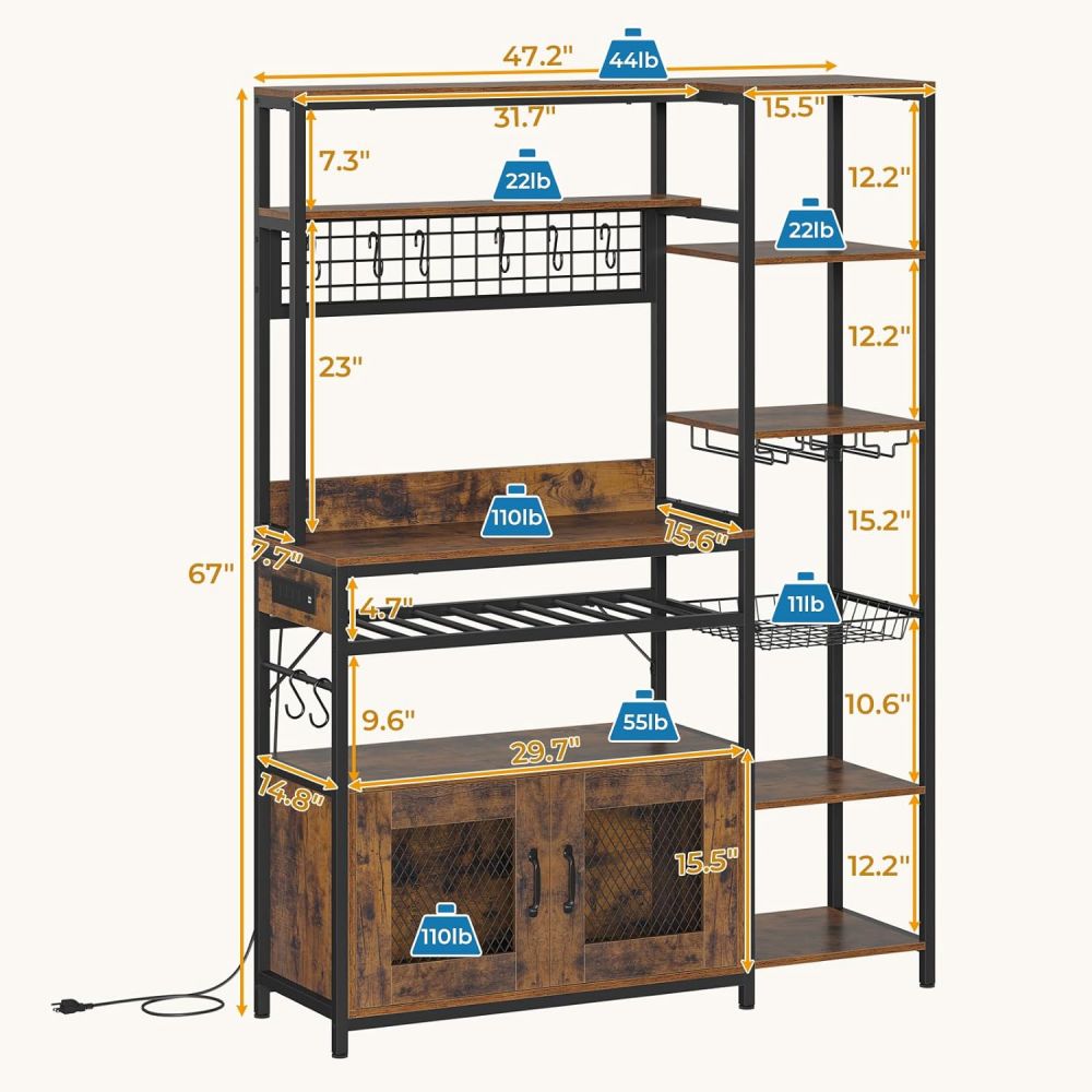 heavy duty bakers rack