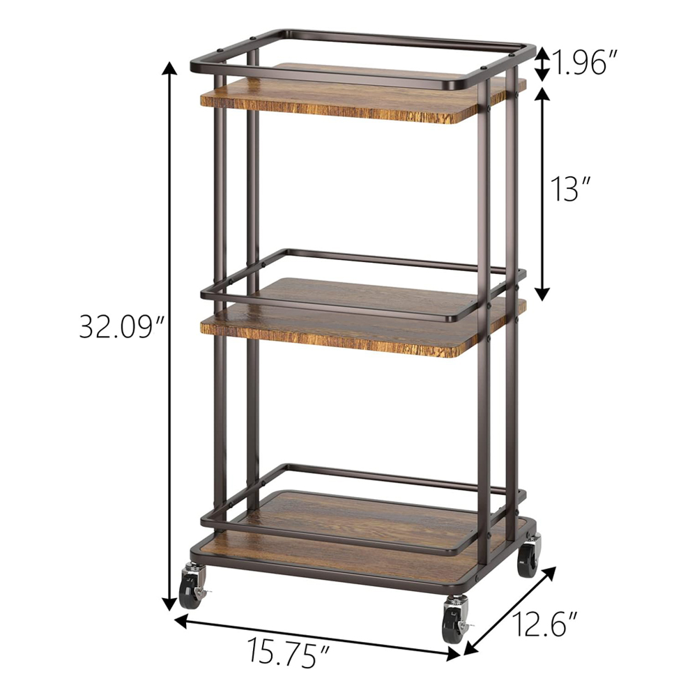 Narrow Coffee Kitchen Carts And Islands Microwave Stand Storage Trolley