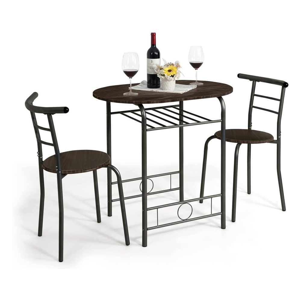 Modern Small Narrow Oval Dining Room Table And Chairs Set