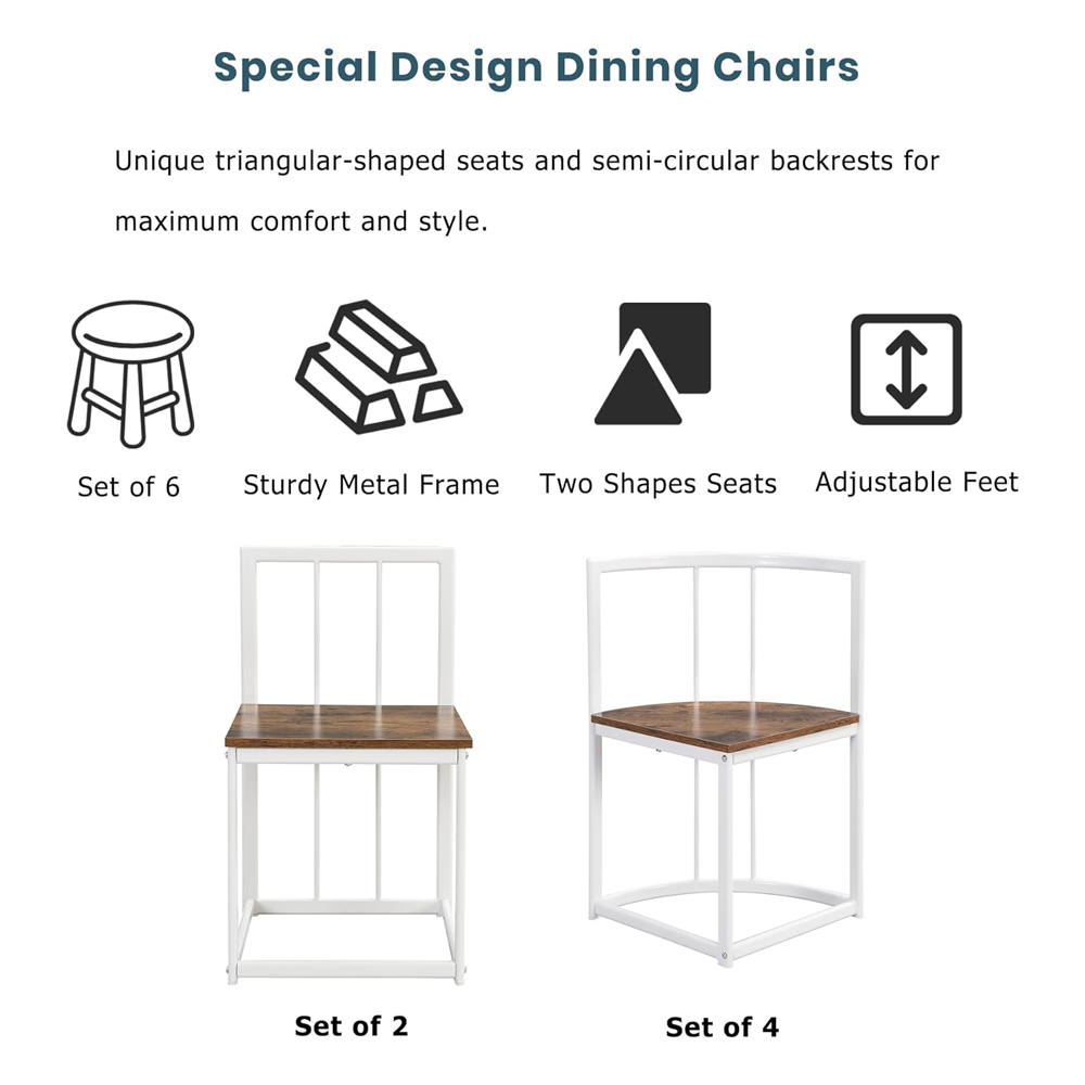 Wooden Oval Dining Table And Chair Set For Small Spaces