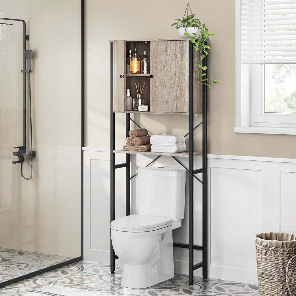 bathroom wood toilet rack