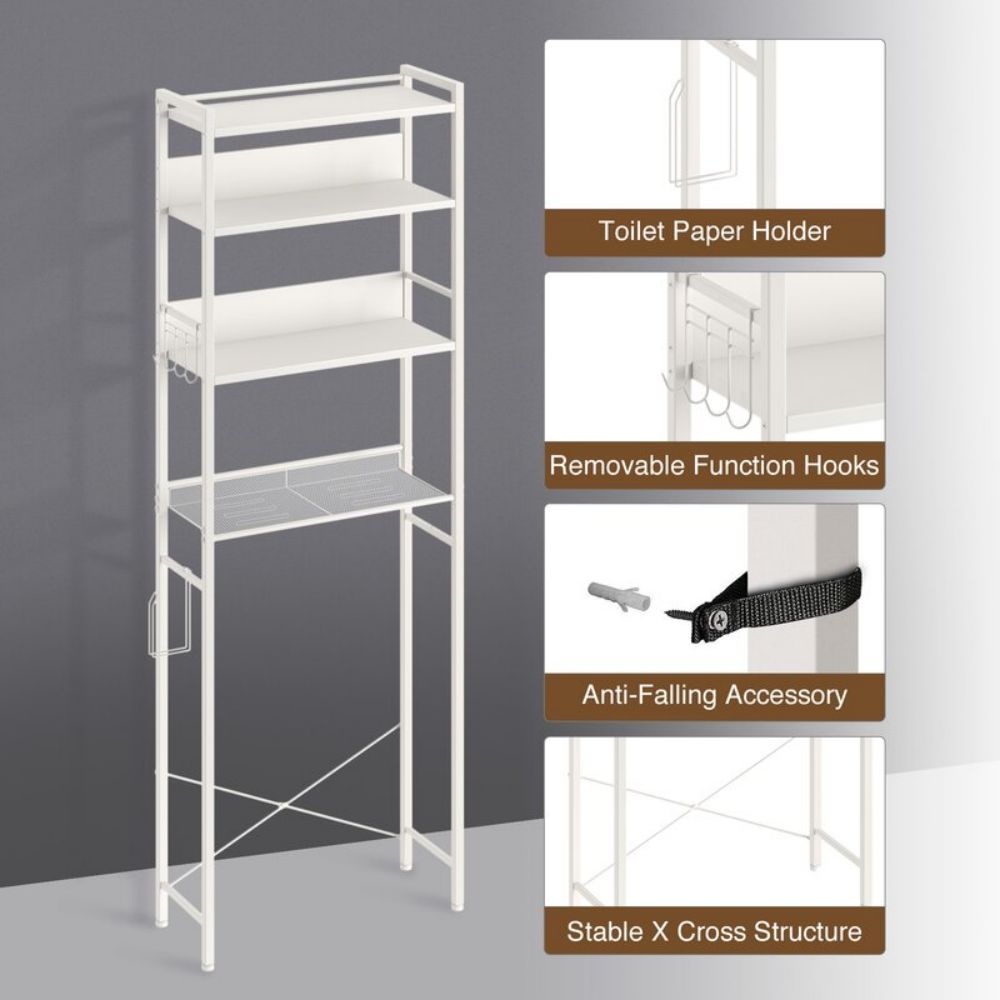 wooden toilet rack