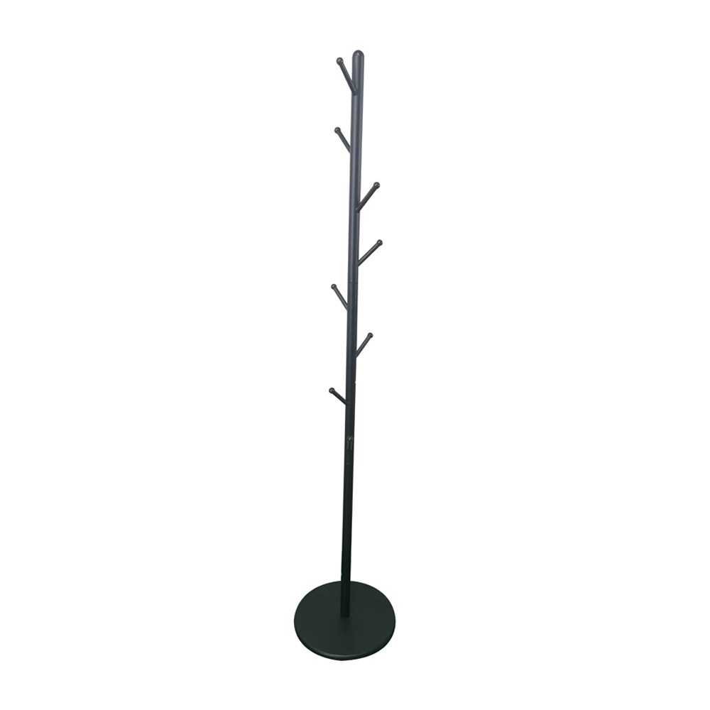 Wooden And Metal Entryway Tree Coat Hall Rack Stand