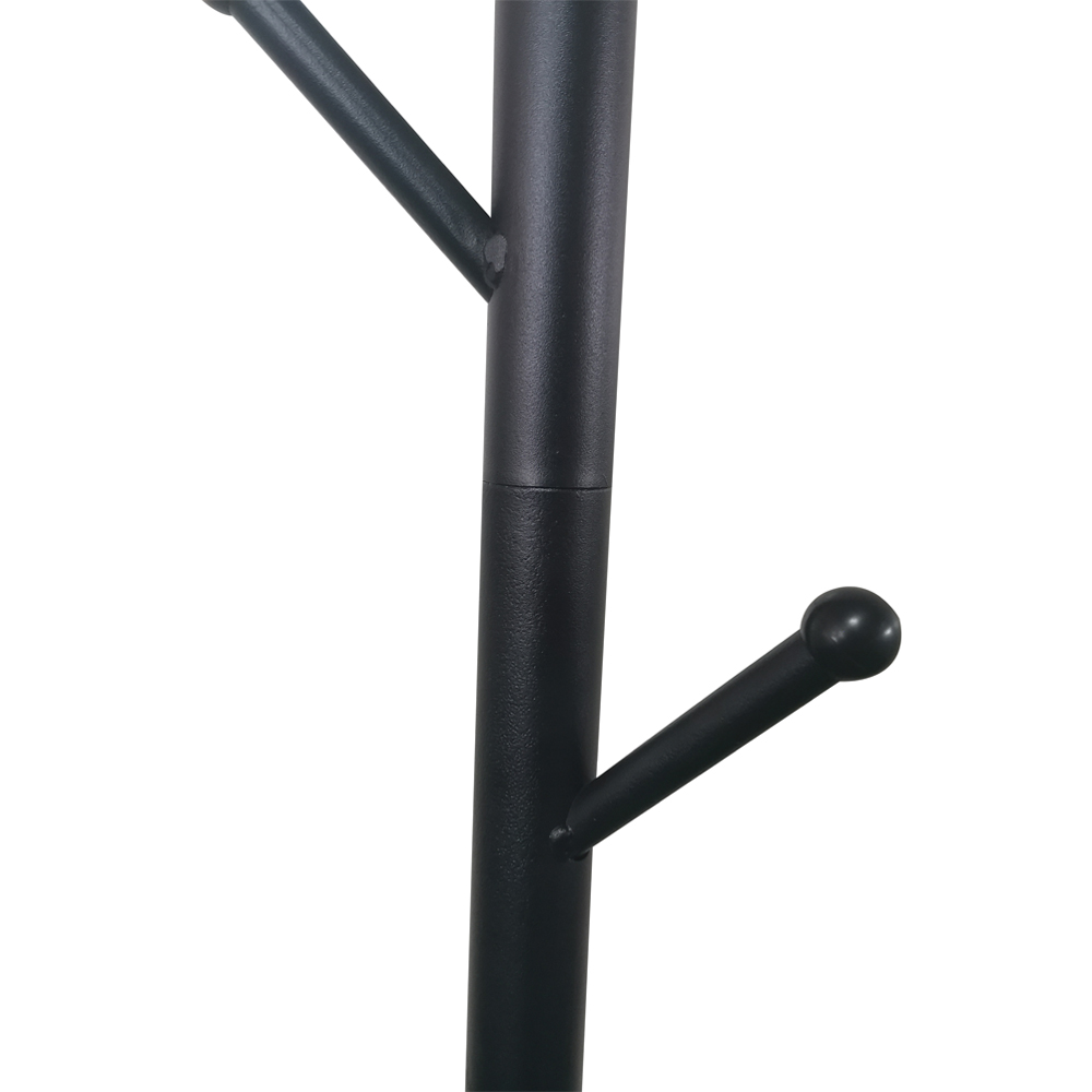 Wooden At Metal Entryway Tree Coat Hall Rack Stand