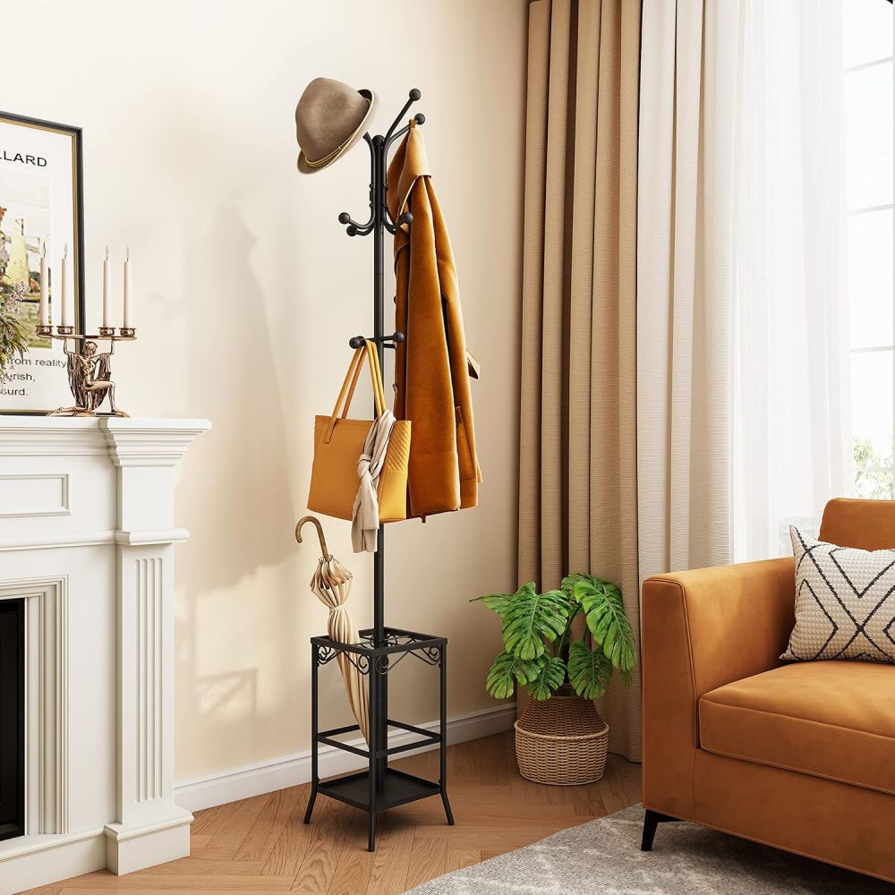 hall tree and coat rack