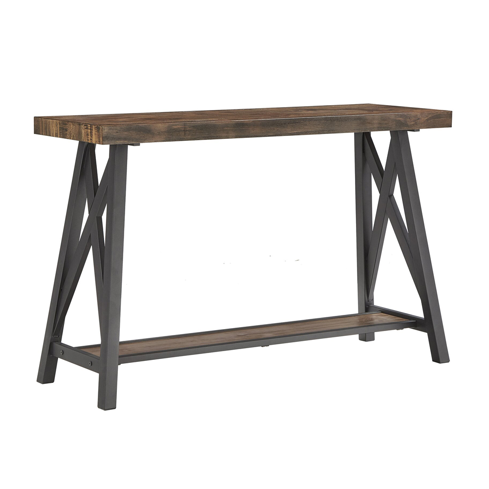 Wooden Small Slim Narrow Entrance Entry Way Console Table