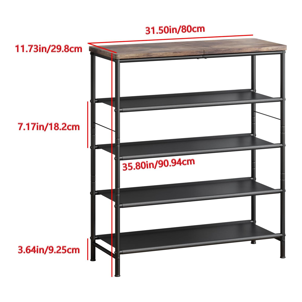 tall narrow shoe rack