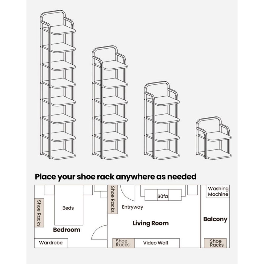 Tall And Narrow Shoe Racks For Small Spaces Entryway