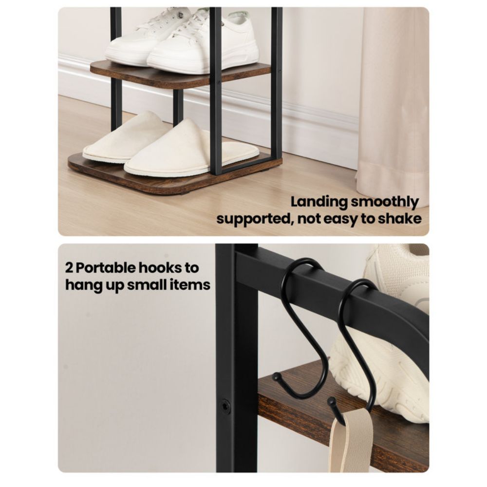 Tall And Narrow Shoe Racks For Small Spaces Entryway