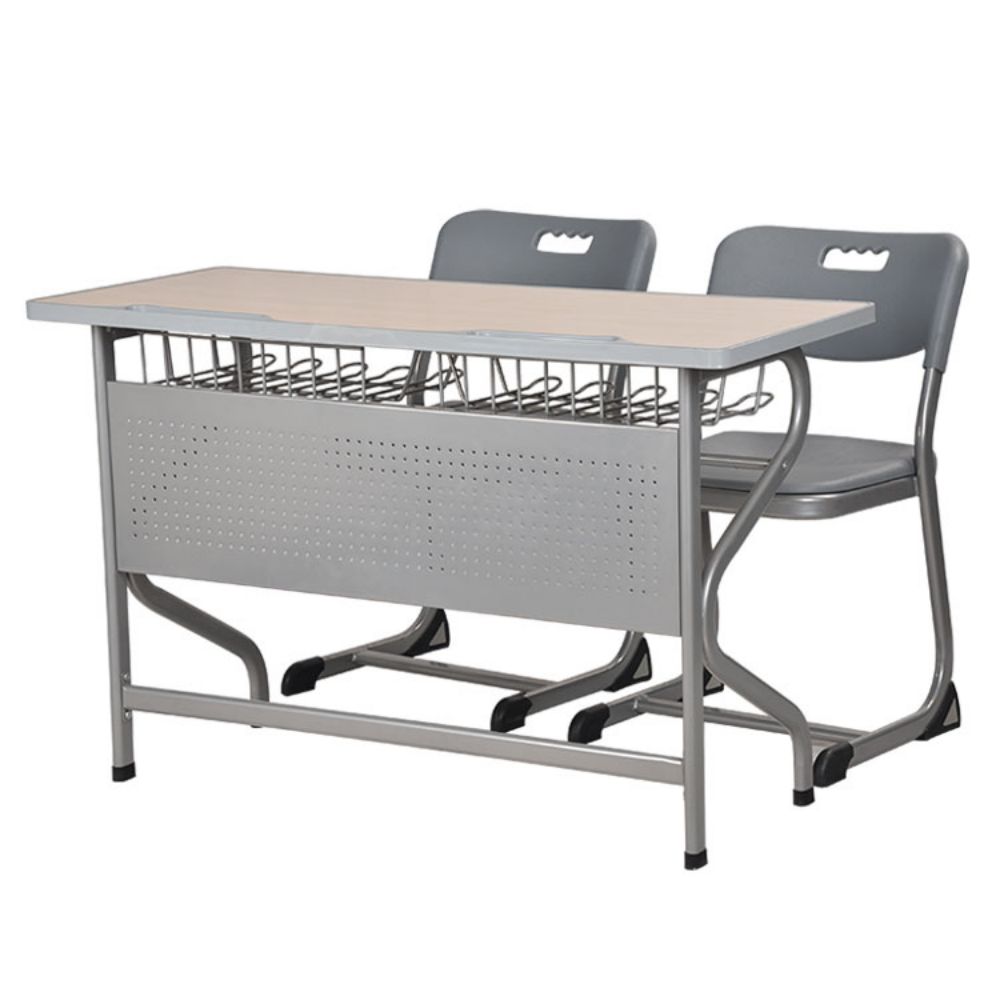 Long Metal Modern Double Student Table Para sa Muwebles sa Silid-aralan