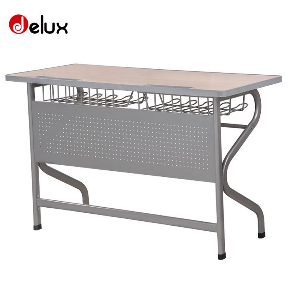 Long Metal Modern Double Student Table Para sa Muwebles sa Silid-aralan