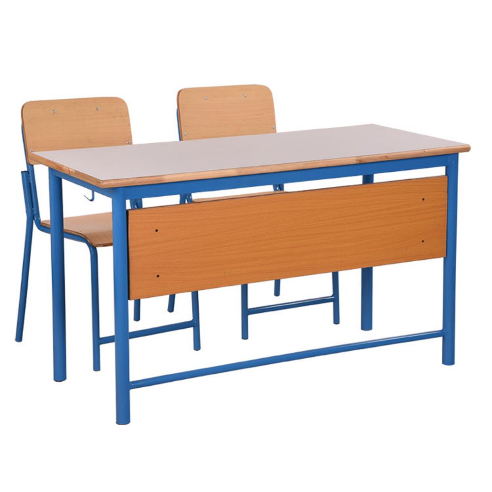 wooden classroom desk