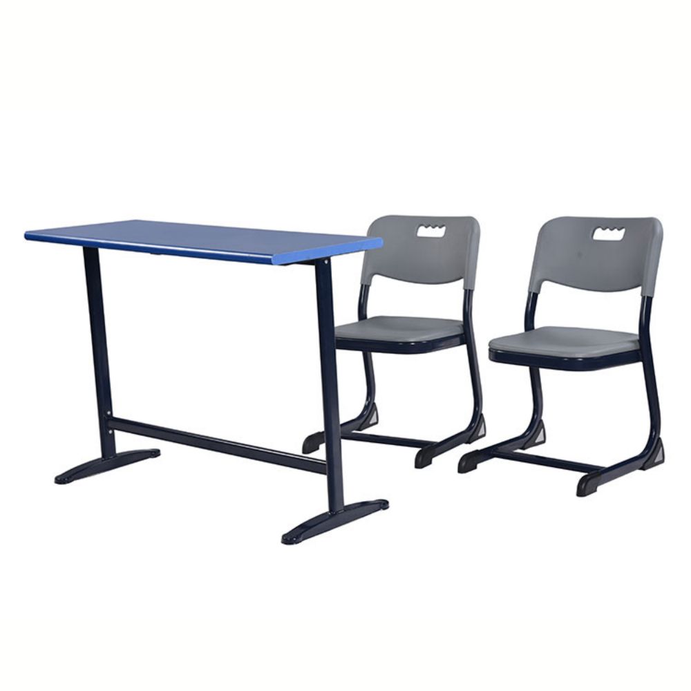 School Double Classroom Desk And Chair Set For Student