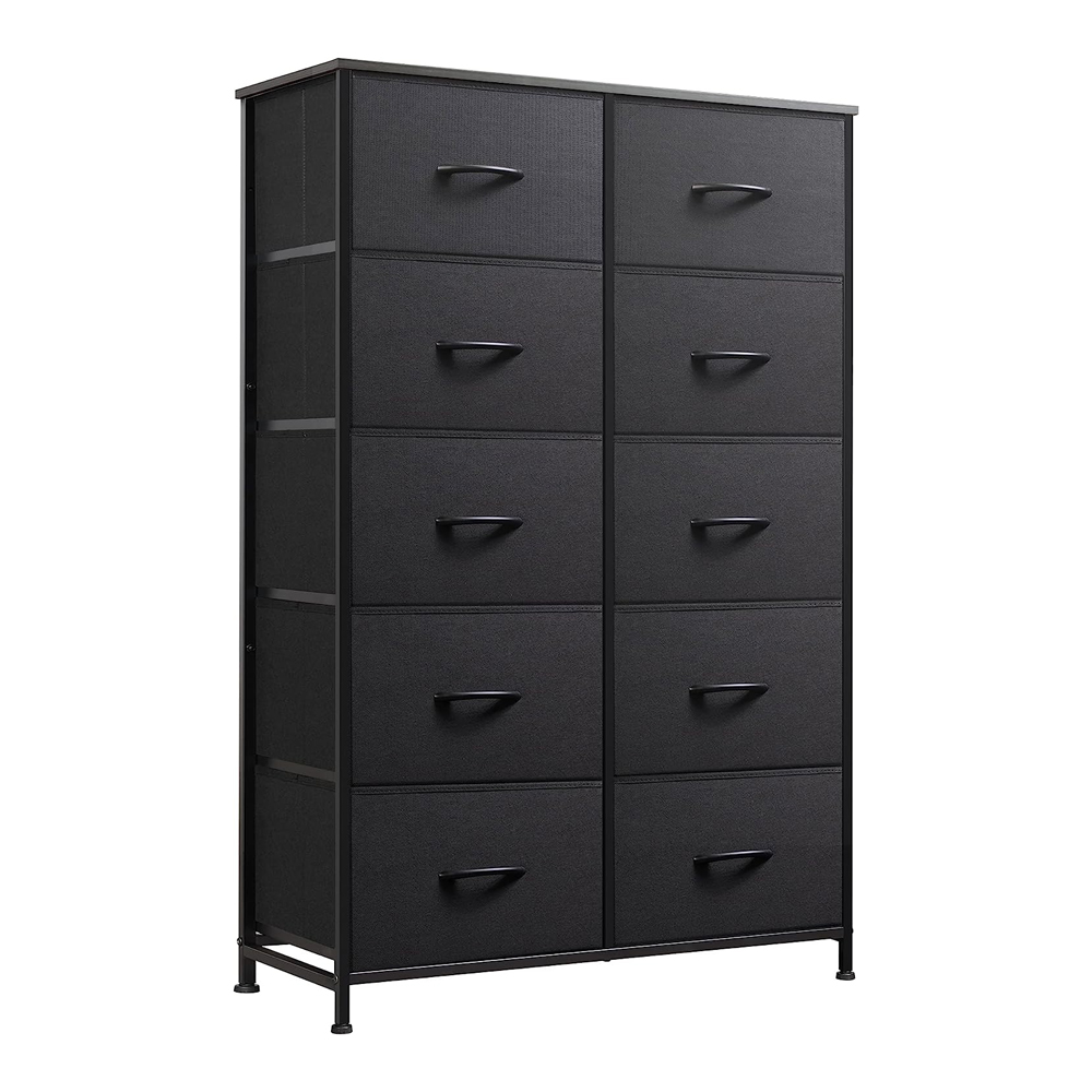 Bedroom Tall Slim Wood Metal Storage Dressers And Chests With Drawers