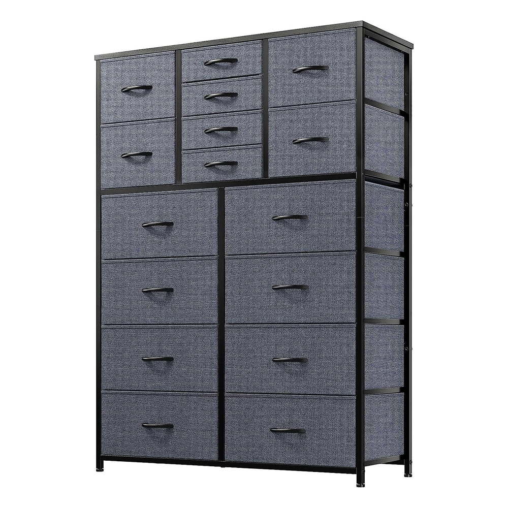 Large Modern Wood Metal Dresser And Chest Drawers For Bedroom