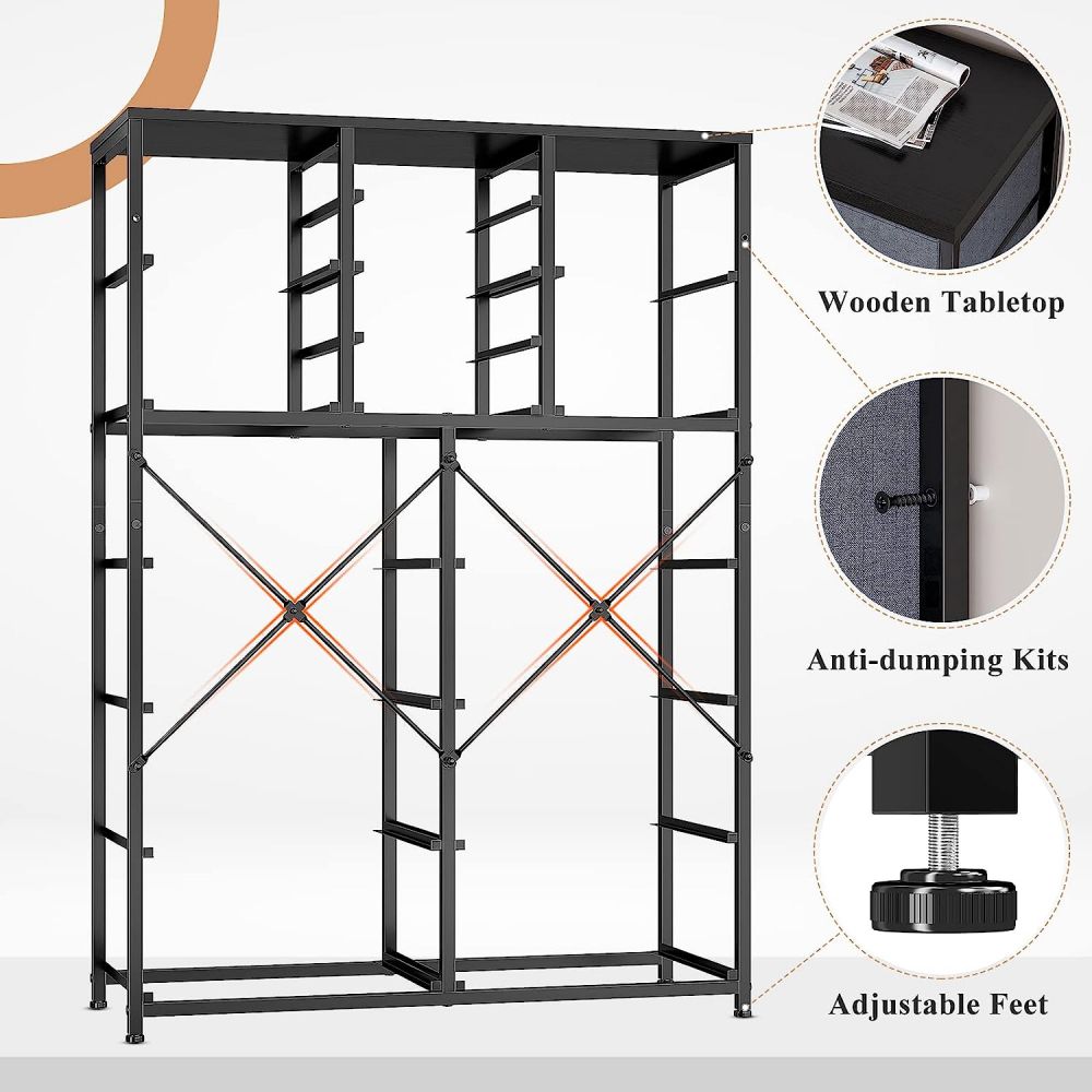 Cómoda y cómoda de metal y madera modernas y grandes para dormitorio