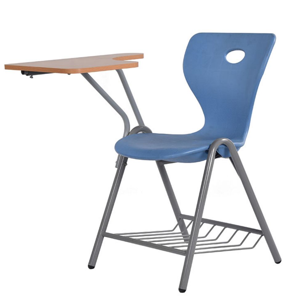 Student Chair With Writing Pad Desk For Classroom