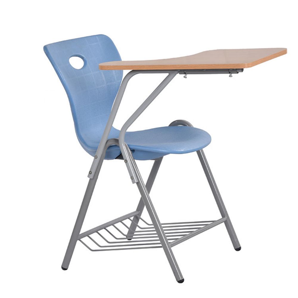 Student Chair With Writing Pad Desk For Classroom