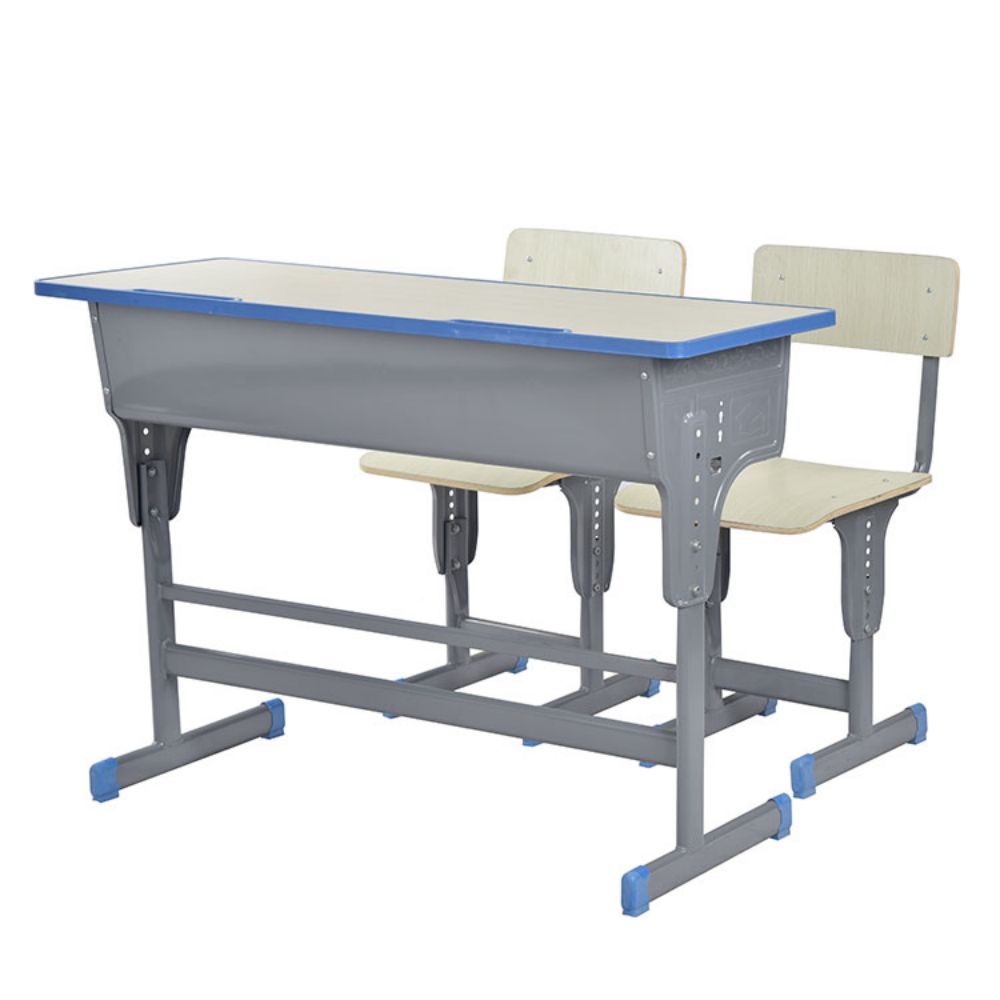 University School Single Student Desk And Chair Set For Classroom