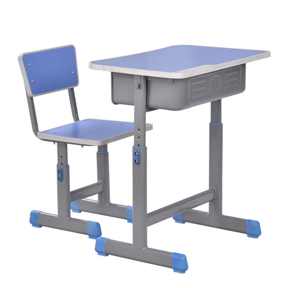 Single Student Desk And Chair With Storage In The Classroom