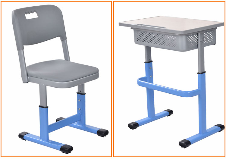 Ensemble de bureau et de chaise simple pour étudiant en classe d'école universitaire