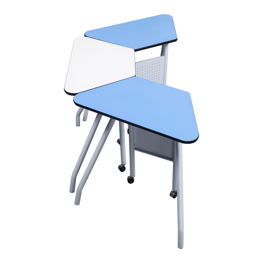 University Modular Trapezoid Student Table And Chair For Classroom