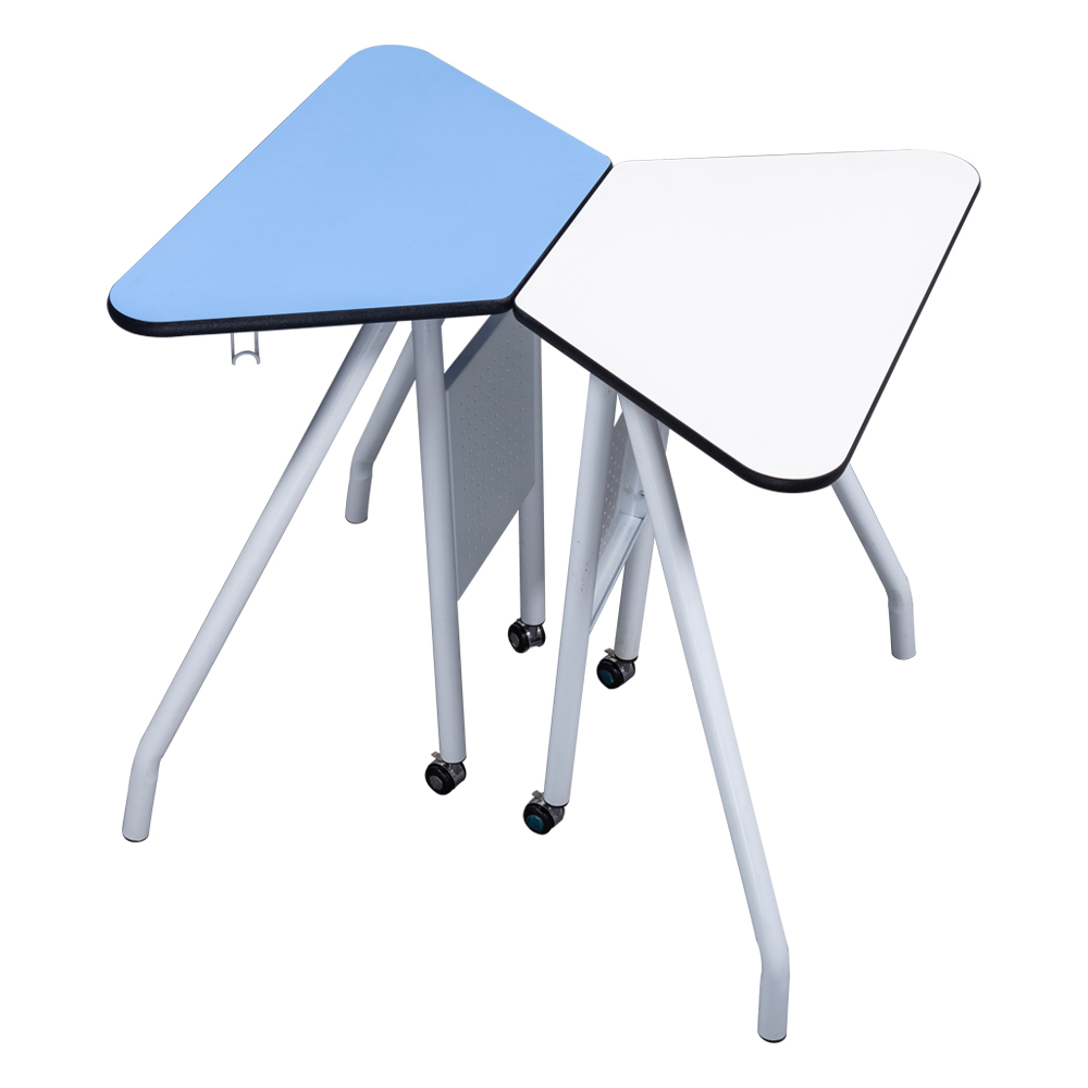 University Modular Trapezoid Student Table And Chair For Classroom