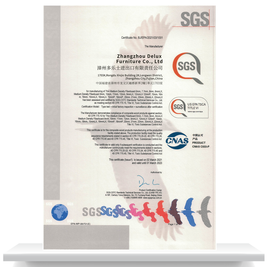 Сертифікат TSCA