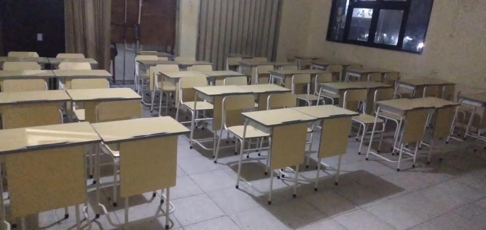 classroom chair and desk