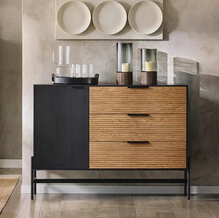 Steel Wood Storage Cabinet