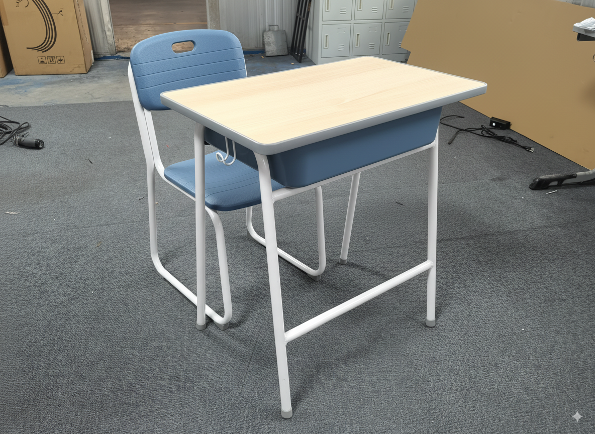 adjustable height school desk and chair for classroom