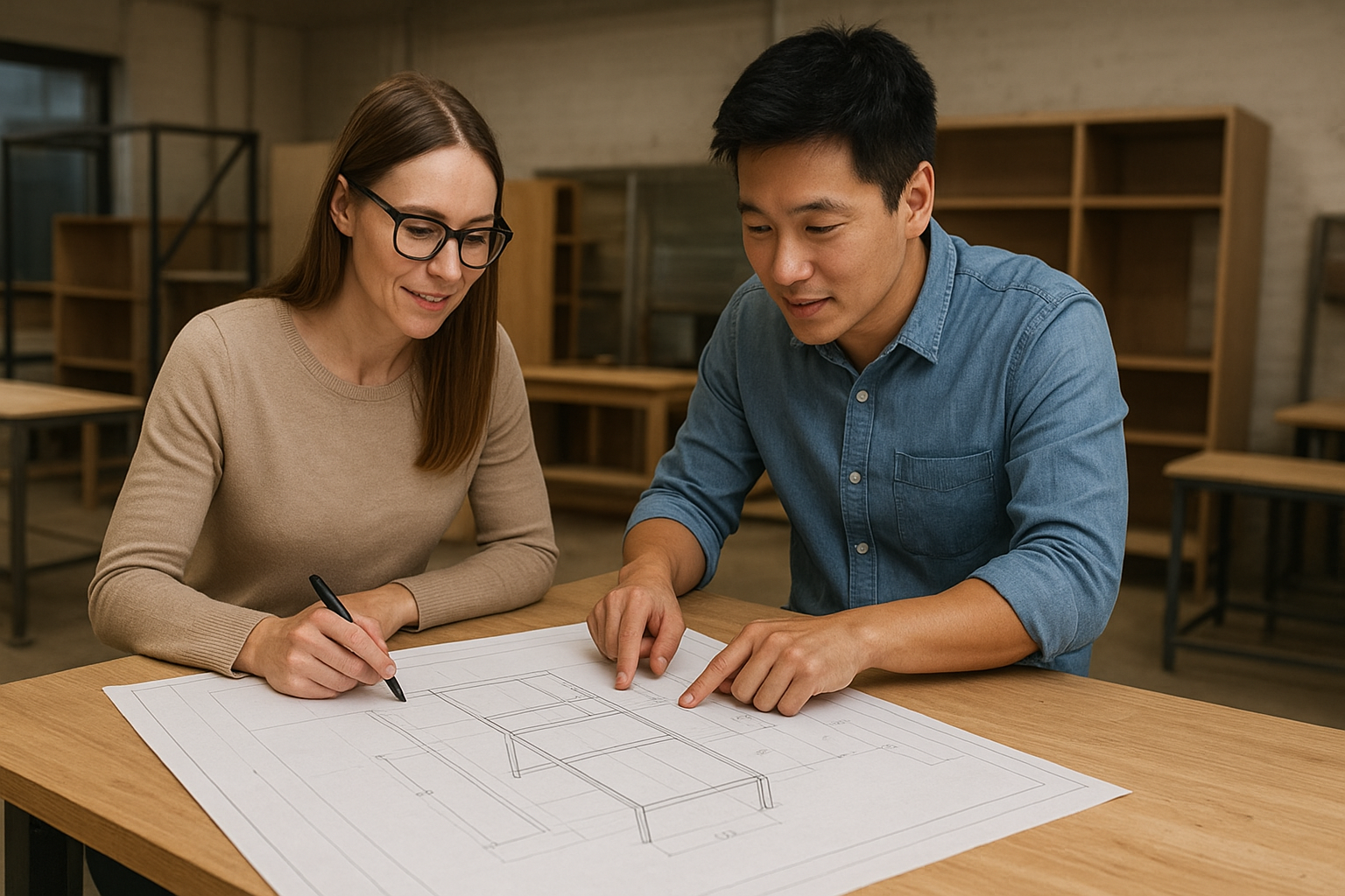 project-based furniture manufacturing process