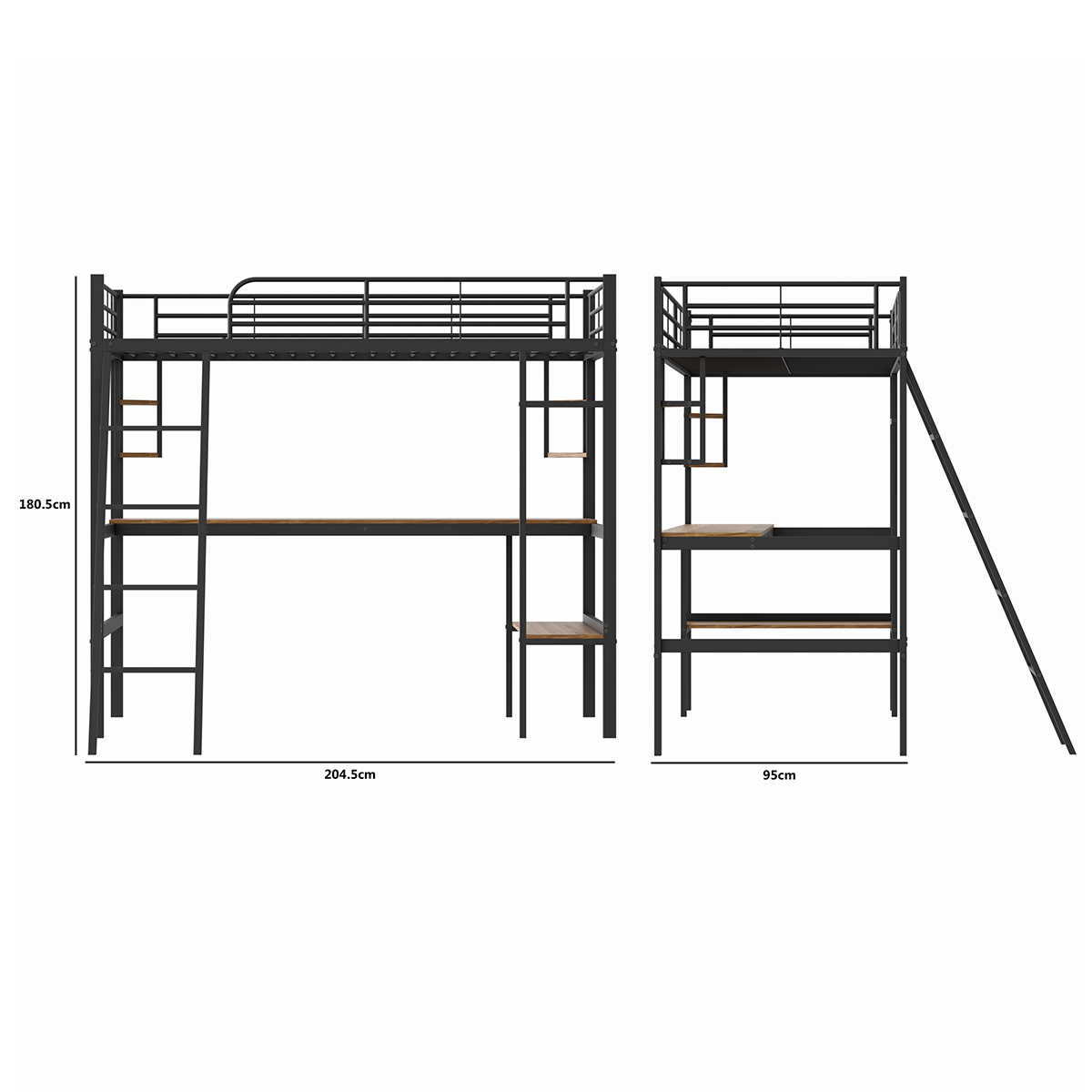 loft bed with desk for adults