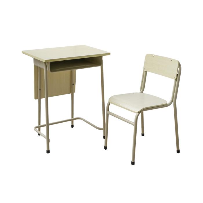 Modern Steel–Panel Student Desk and Chair Set for Indonesian Schools – Strong, Practical, and Designed for High-Usage Environments