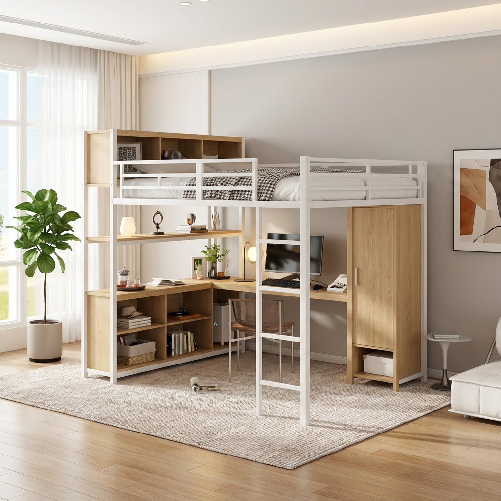 Steel Frame Loft Bed