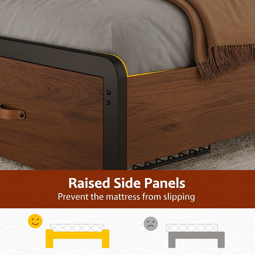 metal platform bedframe