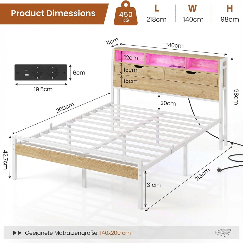 living spaces metal bed frame