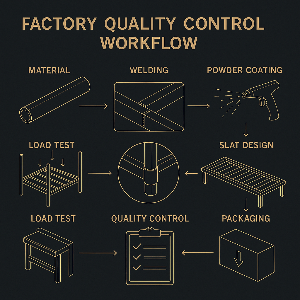 queen bed frame gold