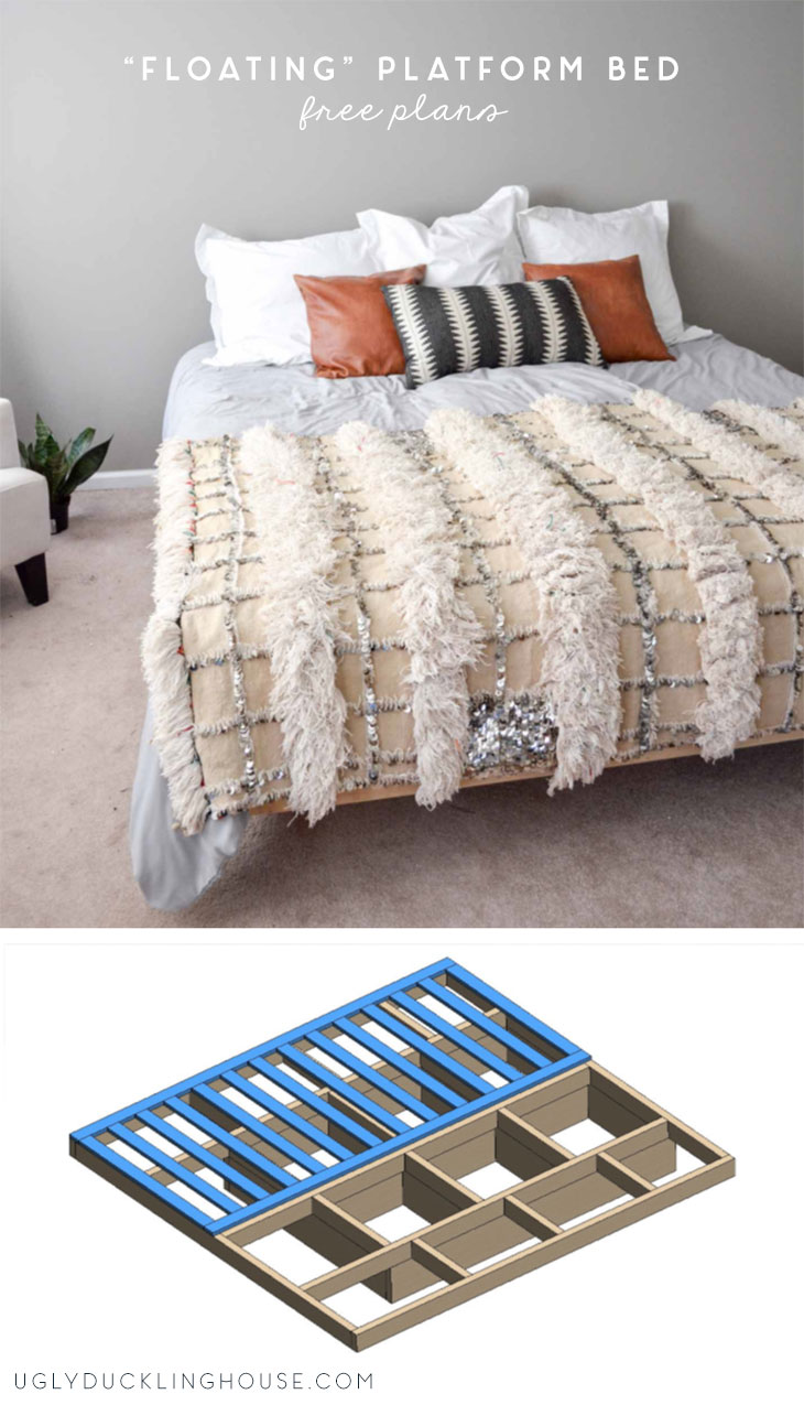 floating king size bed