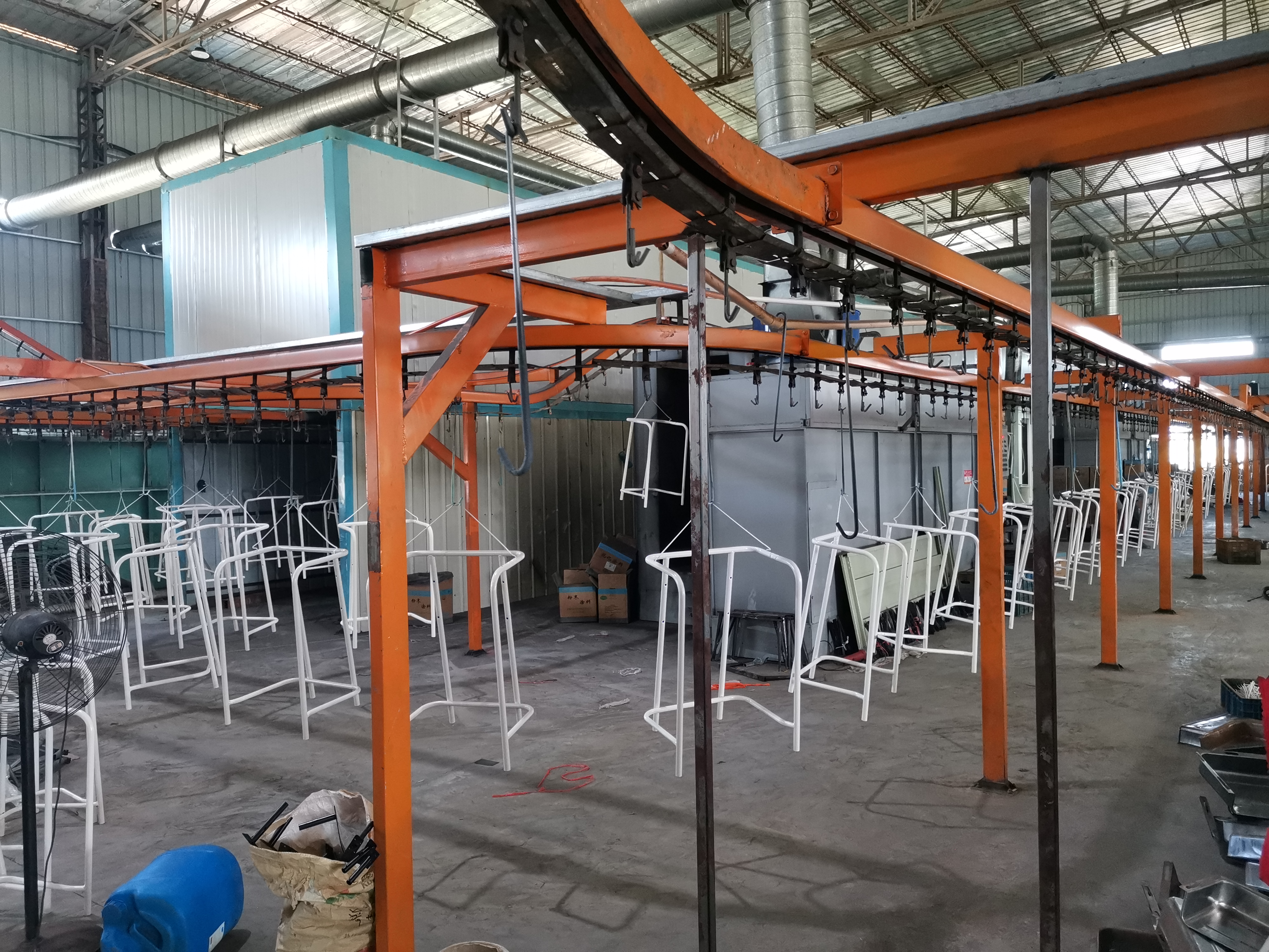 Beits- en poedercoatingproces