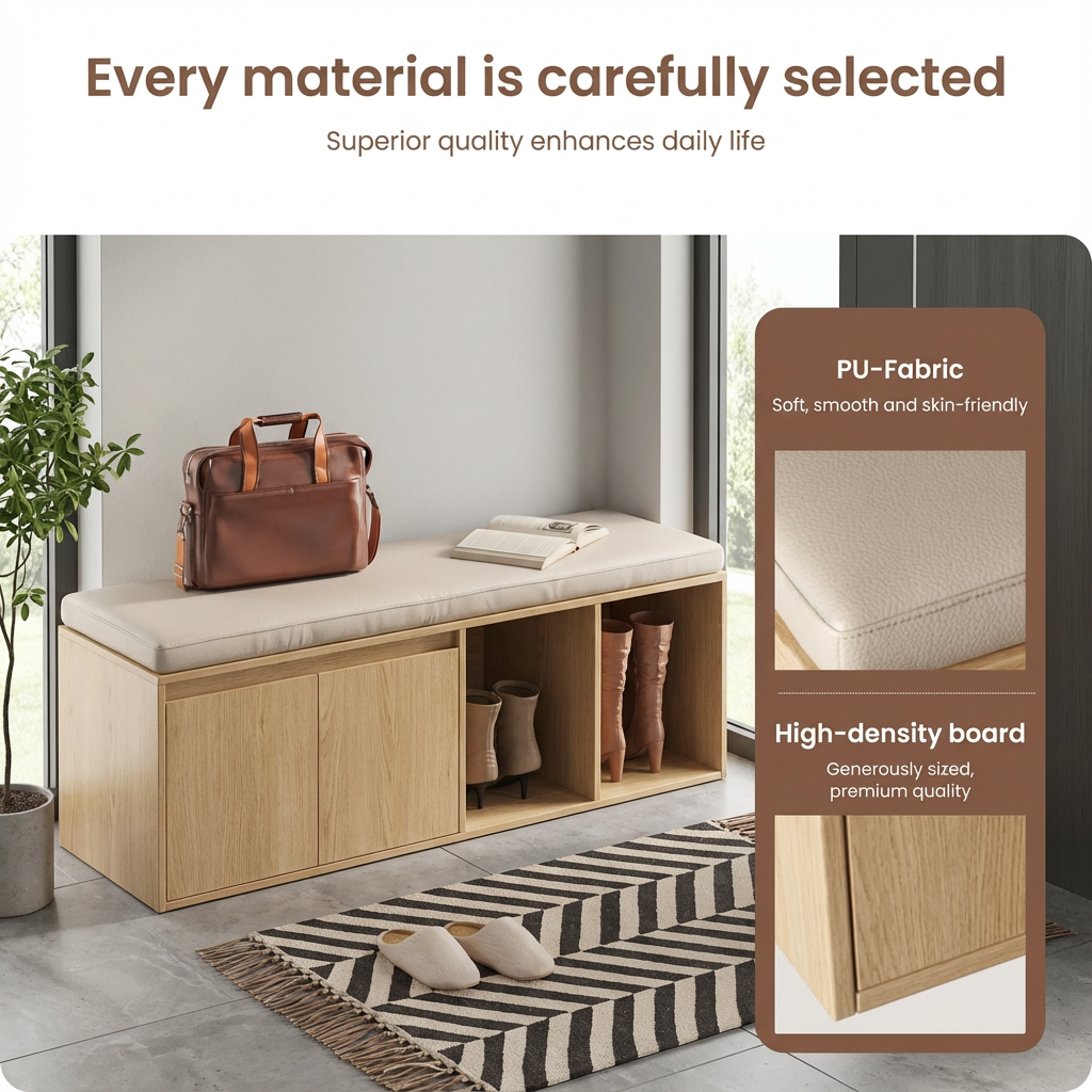 Modern bejárati pad cipőtároló szekrény