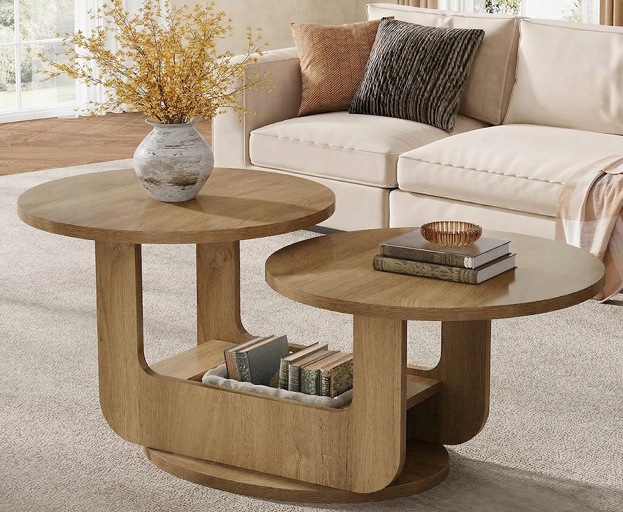 small round coffee table
