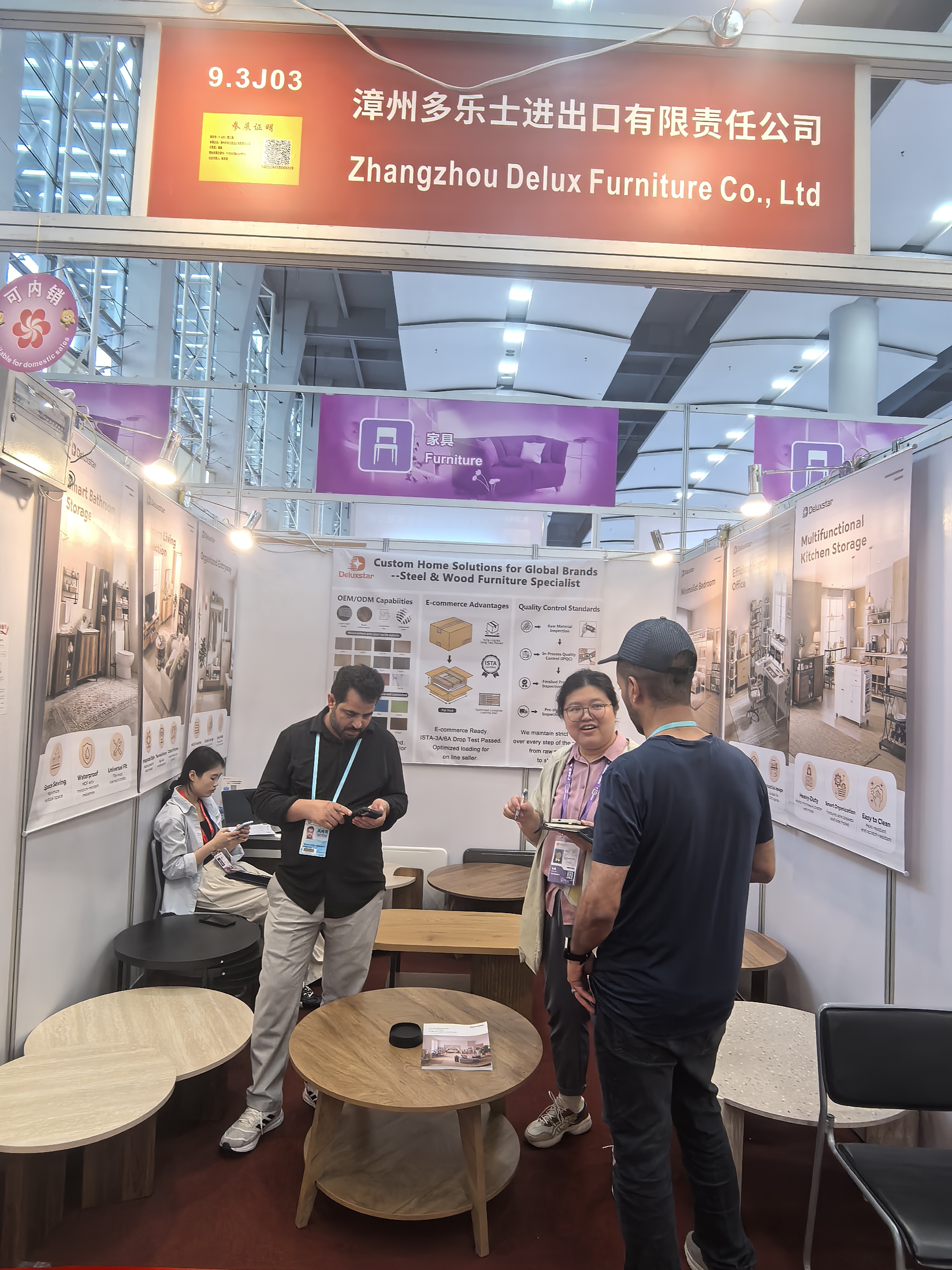 Insights from Canton Fair: Trends in Round Wood and Marble Coffee Table Designs