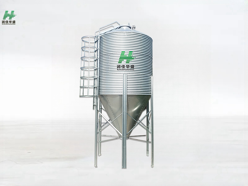 275g Galvanized Silo na May Pangunahing Feeding System Para sa Chicken Pig Farm