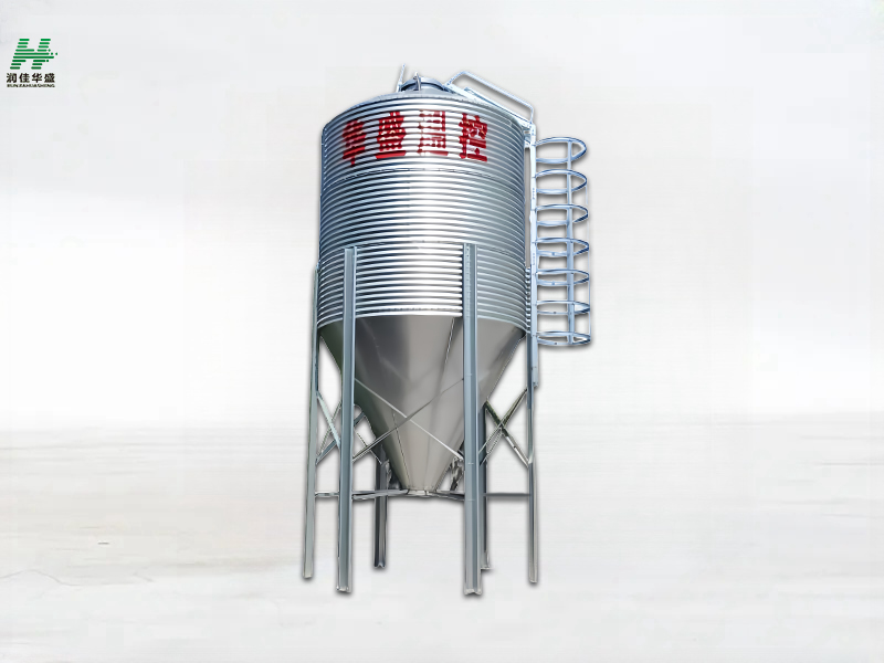 275g Galvanized Silo na May Pangunahing Feeding System Para sa Chicken Pig Farm